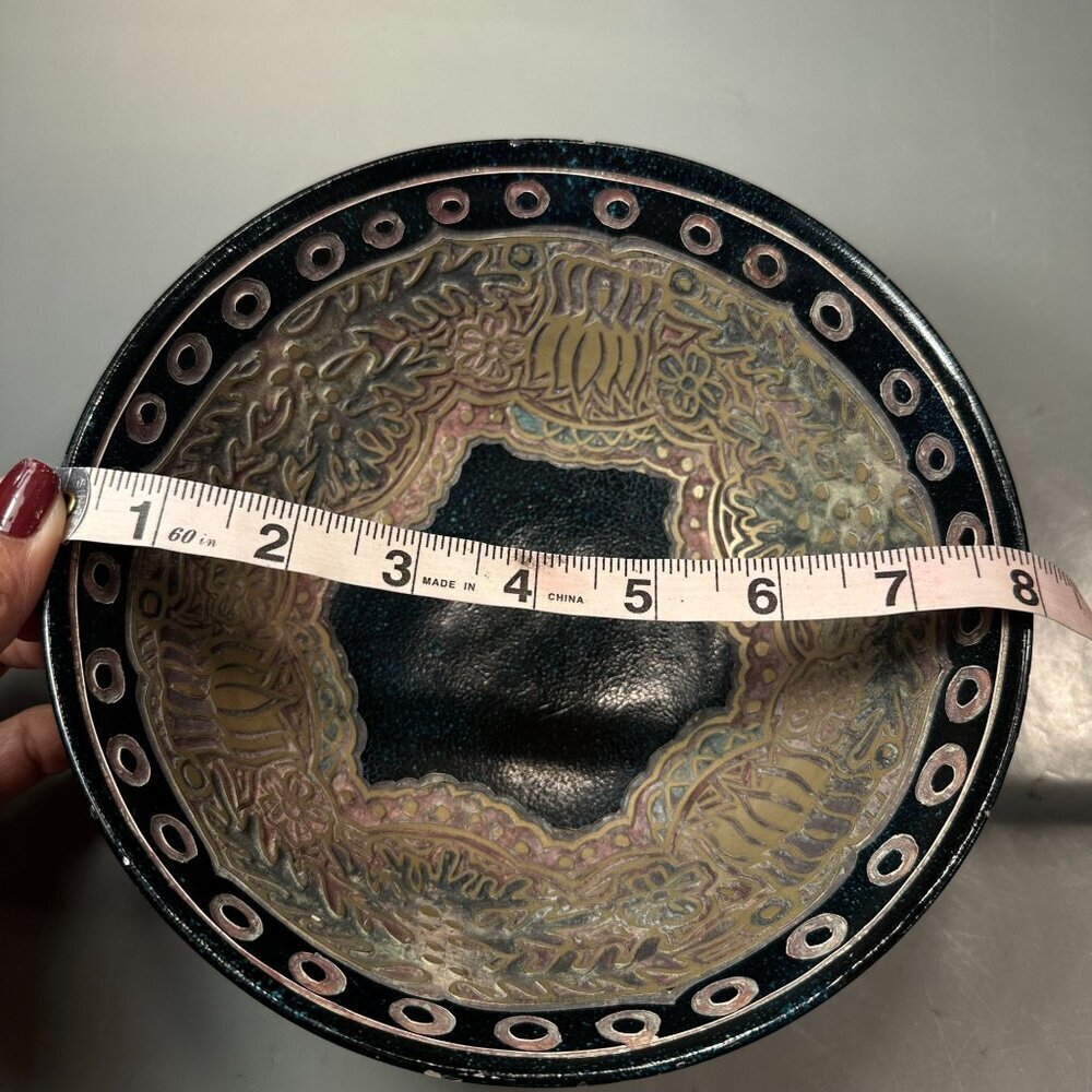 Middle Eastern Tibetan Bowl Hand Etched Meditation Vintage Bowl READ - Picture 16 of 16